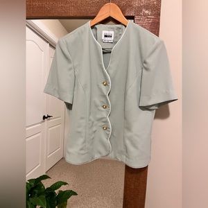 Leslie Fay scalloped shirt